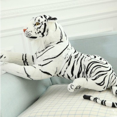 large white tiger stuffed animal